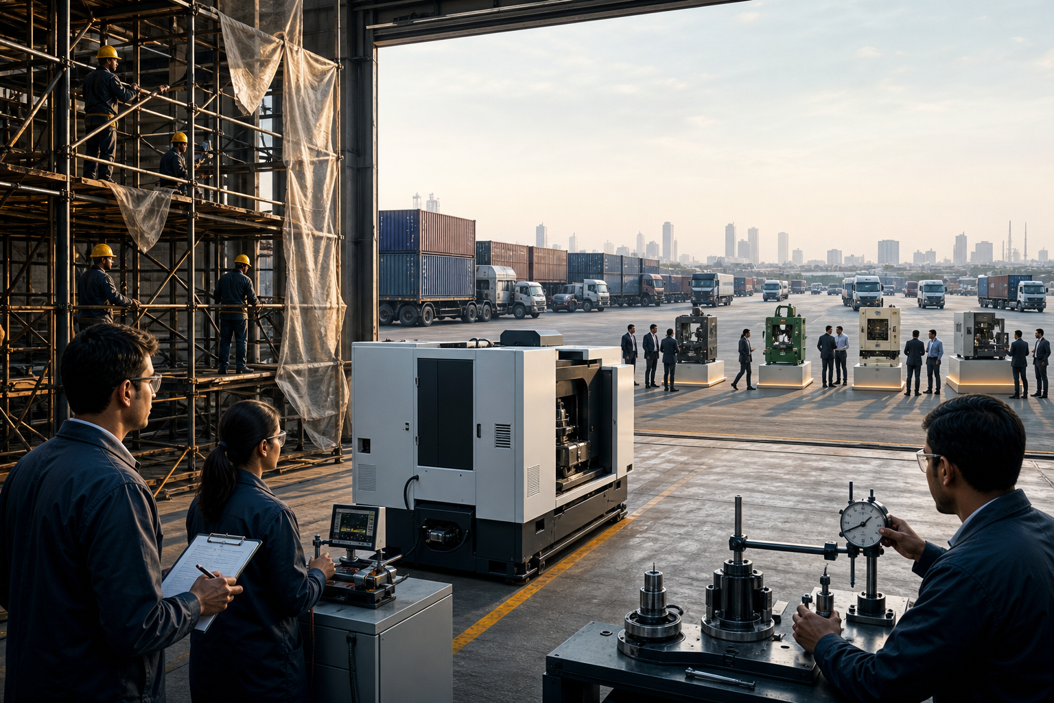 An Indian-made machine moves beyond temporary factory scaffolding toward an open market and side-by-side performance testing.