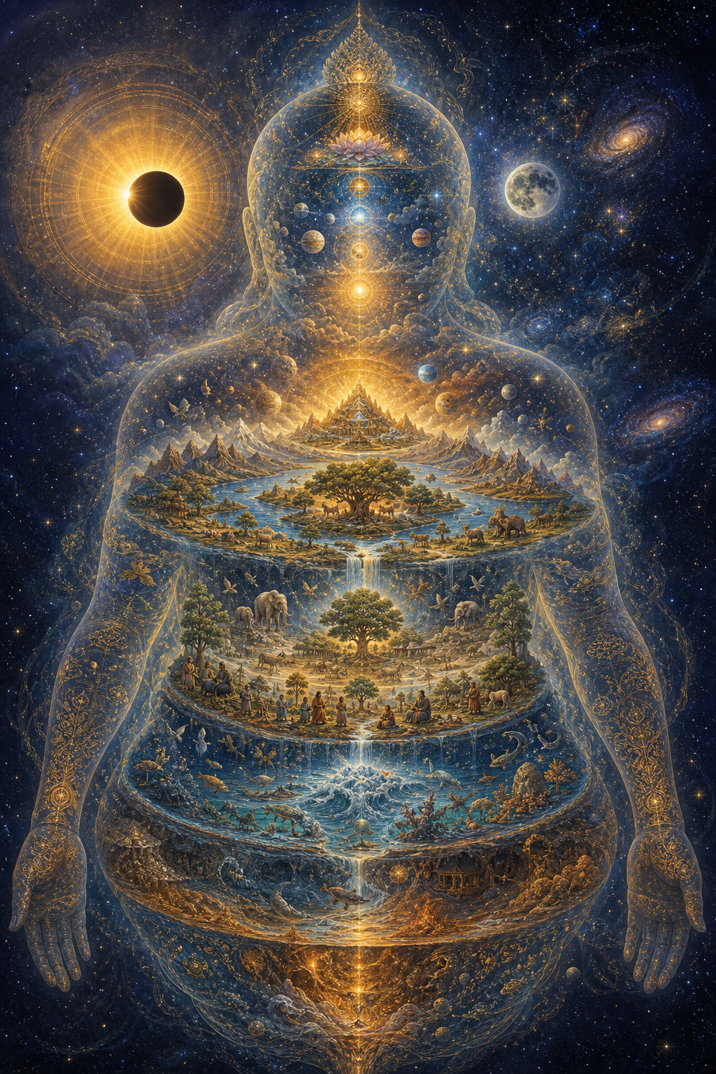 Bhagavata Cosmology: Perception, Eclipse and Divine Order