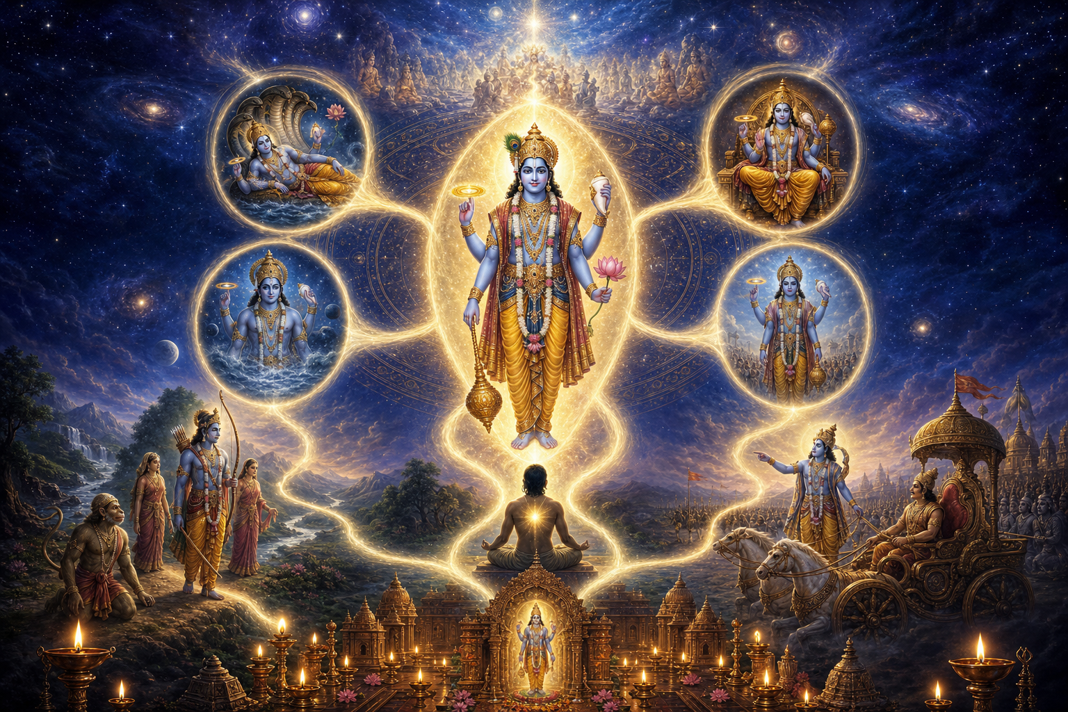 Pancharatra Theology: How Vishnu’s Manifestations Fit Together