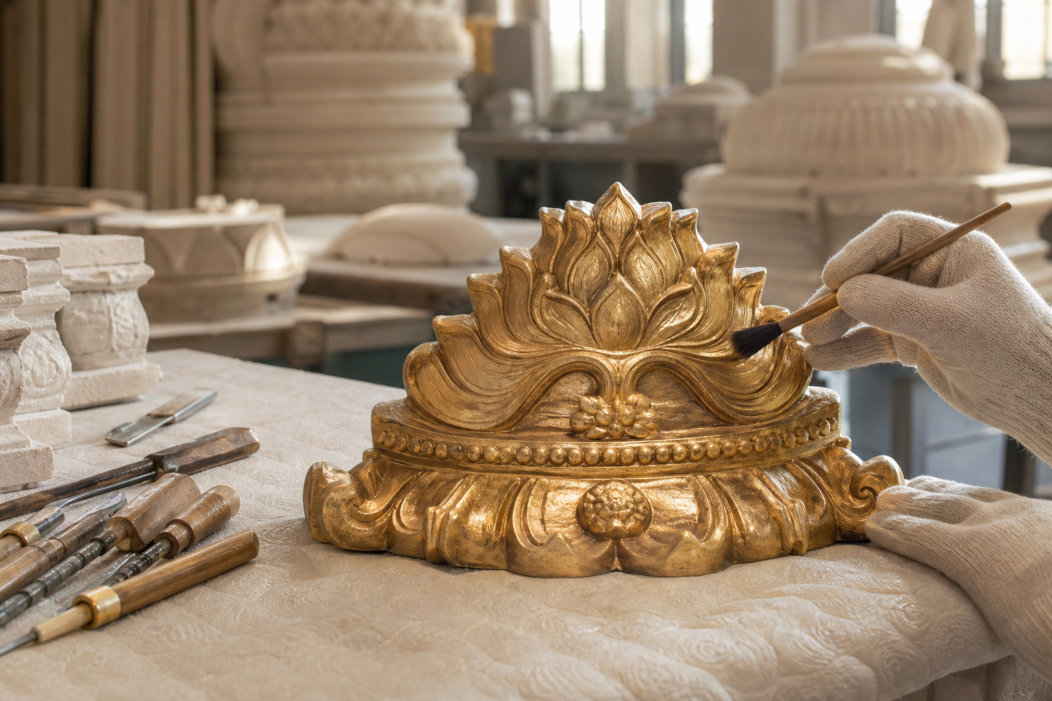 Sacred Craftsmanship Inside TOVP’s Gauranga Factory