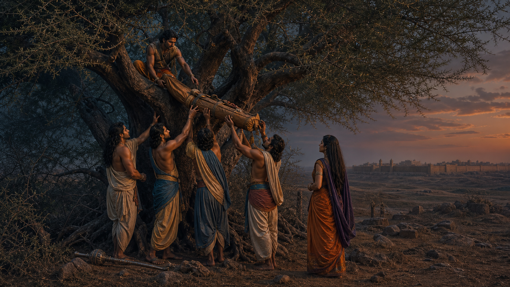 How the Pandavas Concealed Their Weapons at Virata