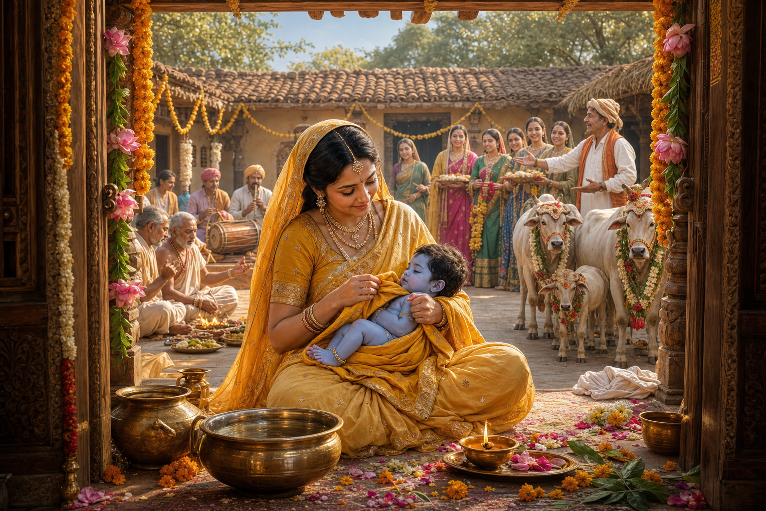 Krishna’s Utthana Ceremony: What the Bhagavatam Reveals