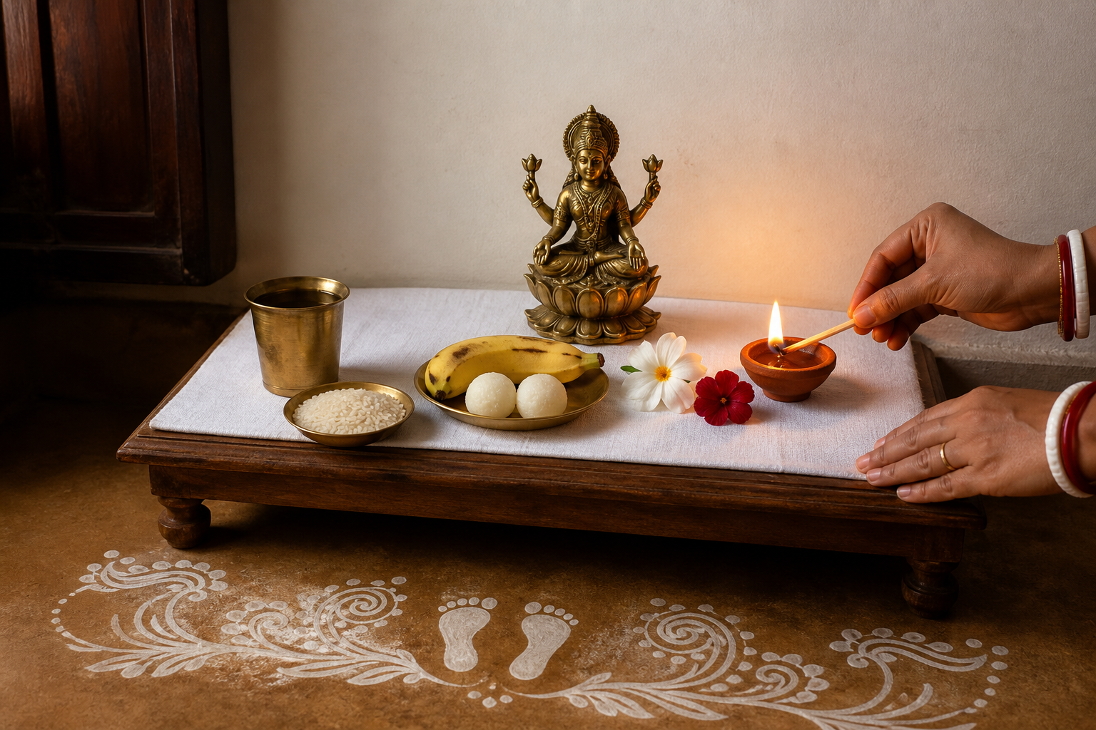 Bengali Thursday Lakshmi Puja: A Simple Home Practice