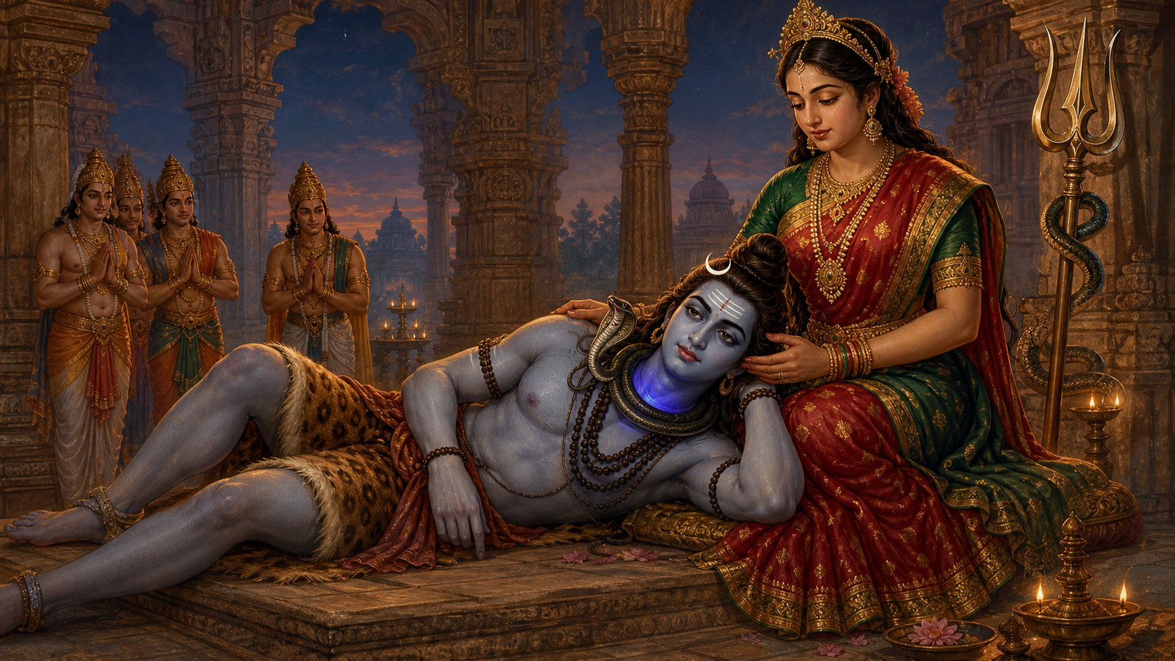 Why Shiva Reclines at Surutapalli After Vishapaharanam