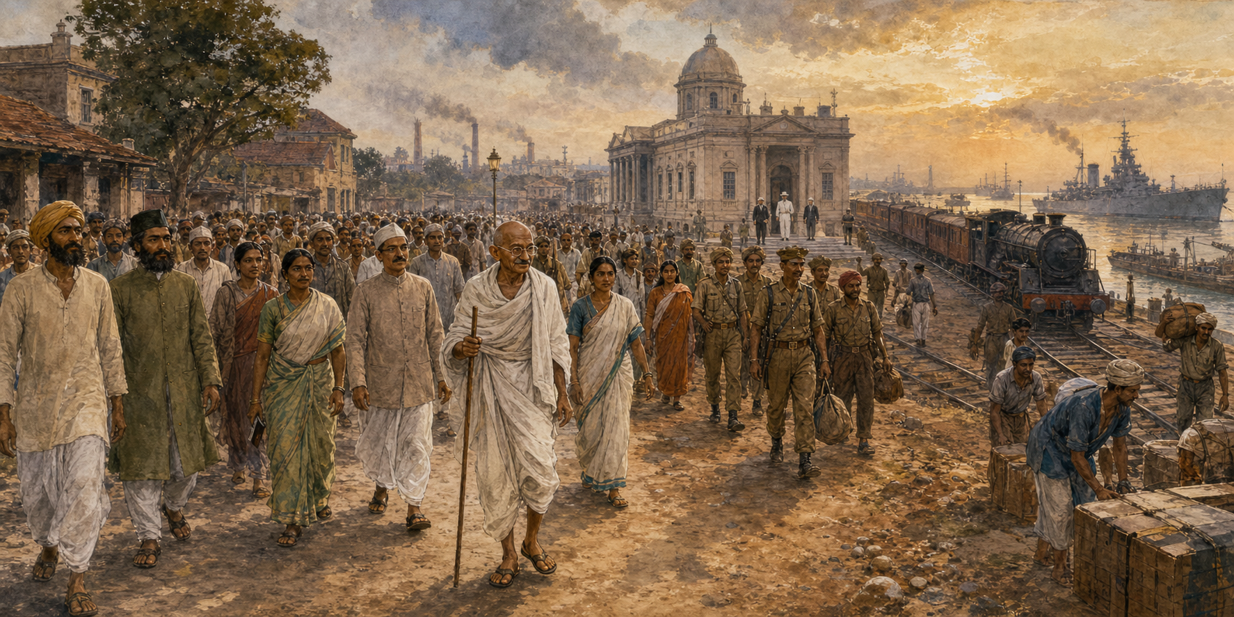 Gandhi, Ahimsa, and the Many Forces Behind Independence