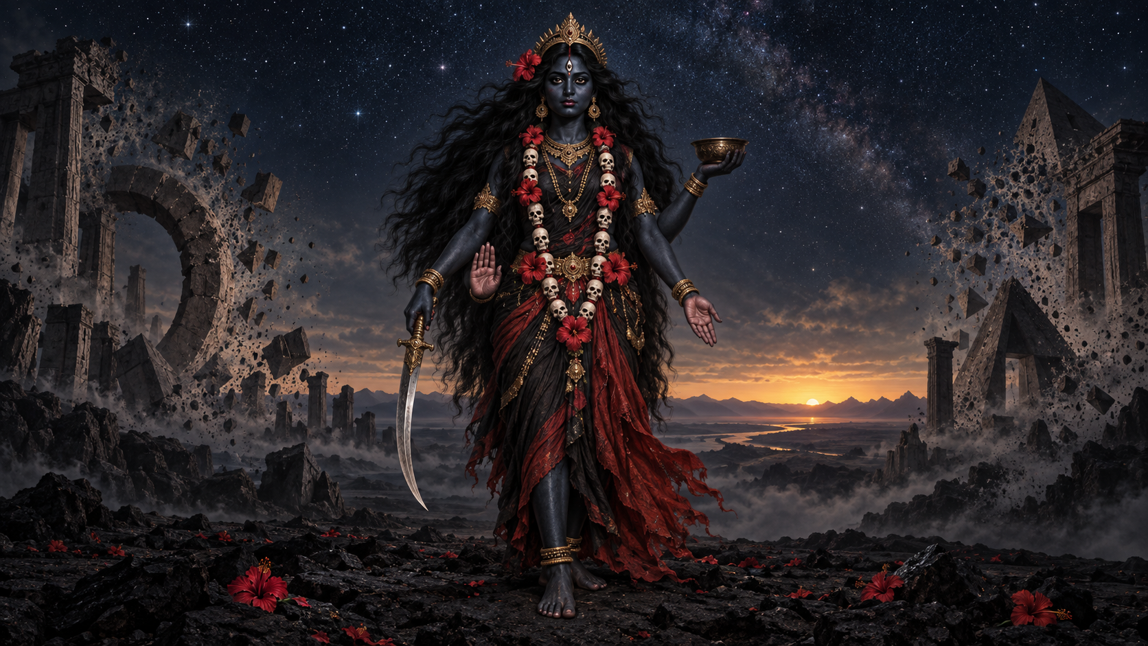 Mahakali’s Sacred Darkness: Tamas, Dissolution and Dawn