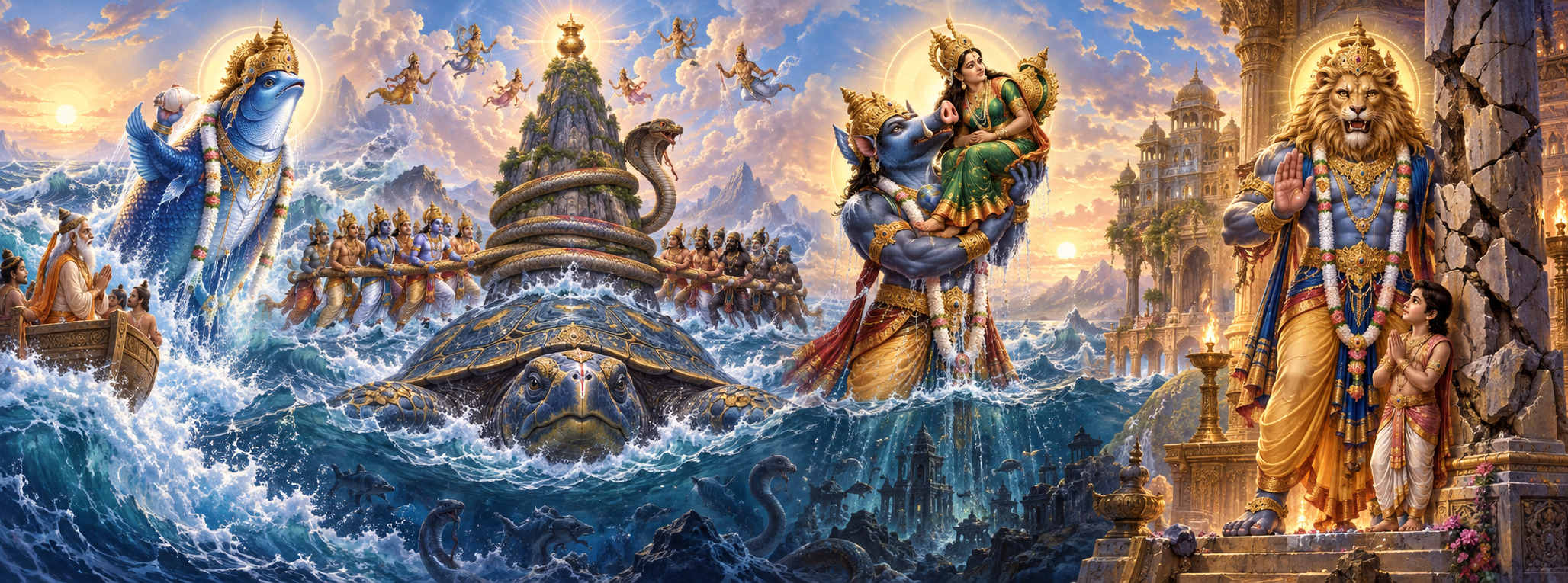 Vishnu’s Satya Yuga Avatars: Forms, Meaning, and Order