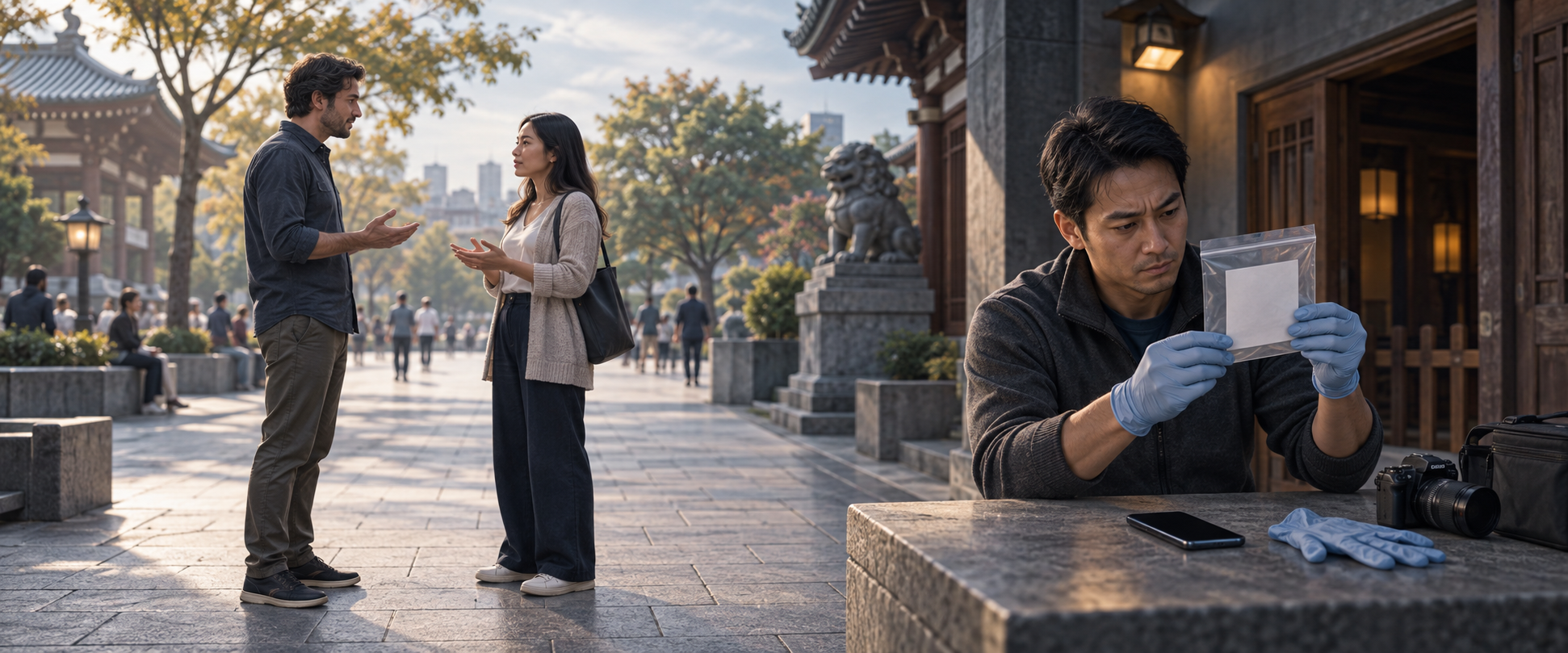 A split editorial scene contrasts a calm public disagreement with a safety coordinator documenting an anonymous communication.