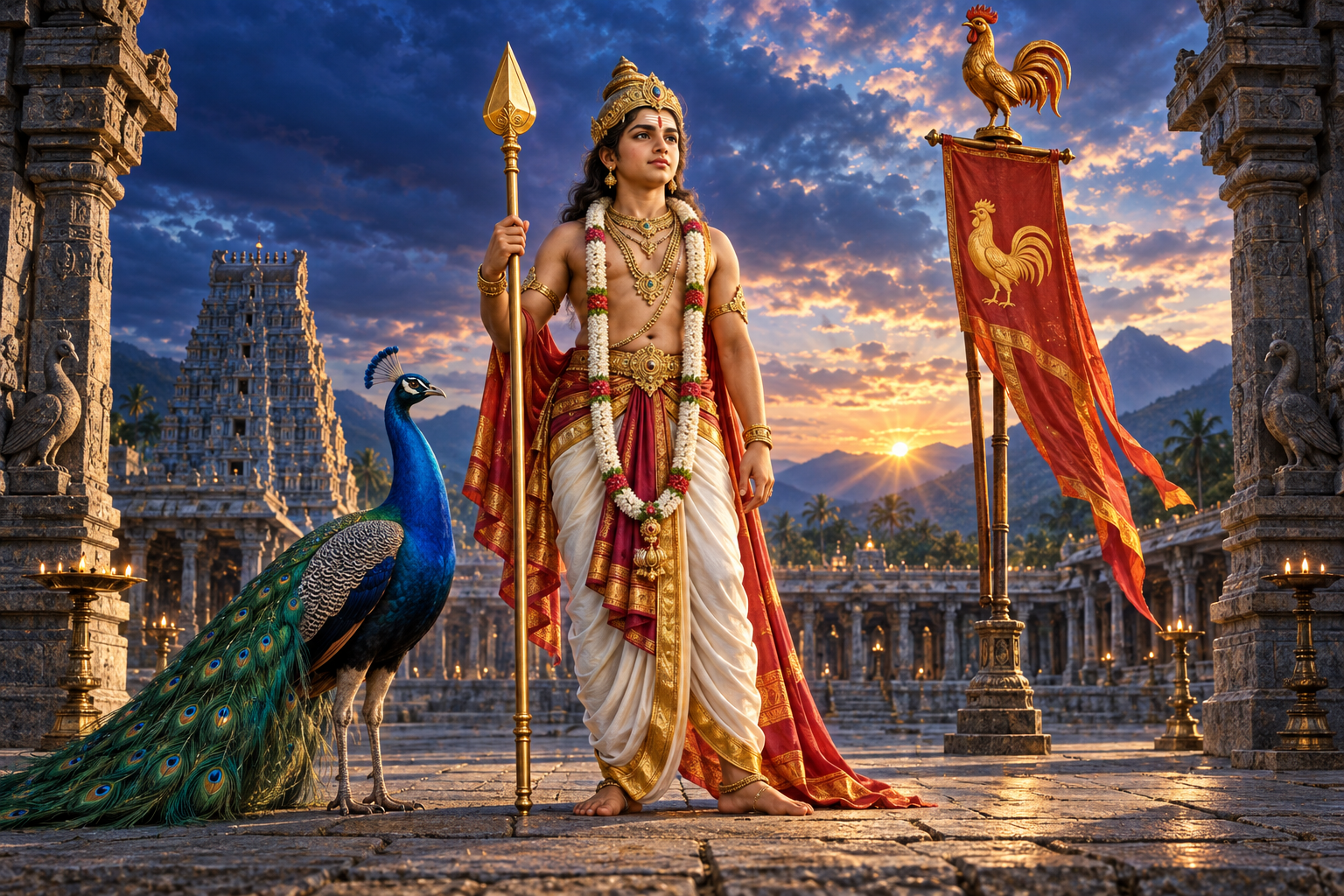 Why Murugan Bears the Rooster: Dawn, Victory and Vigilance