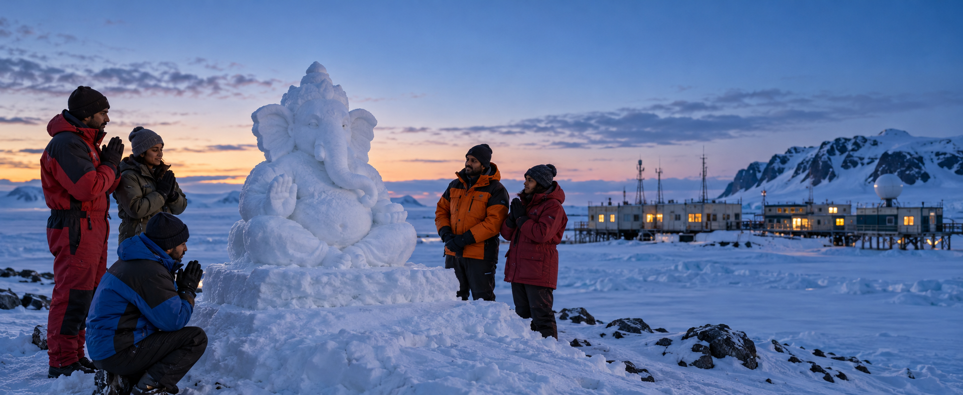 Ganesh Chaturthi at Maitri Station: Dharma in the Snow
