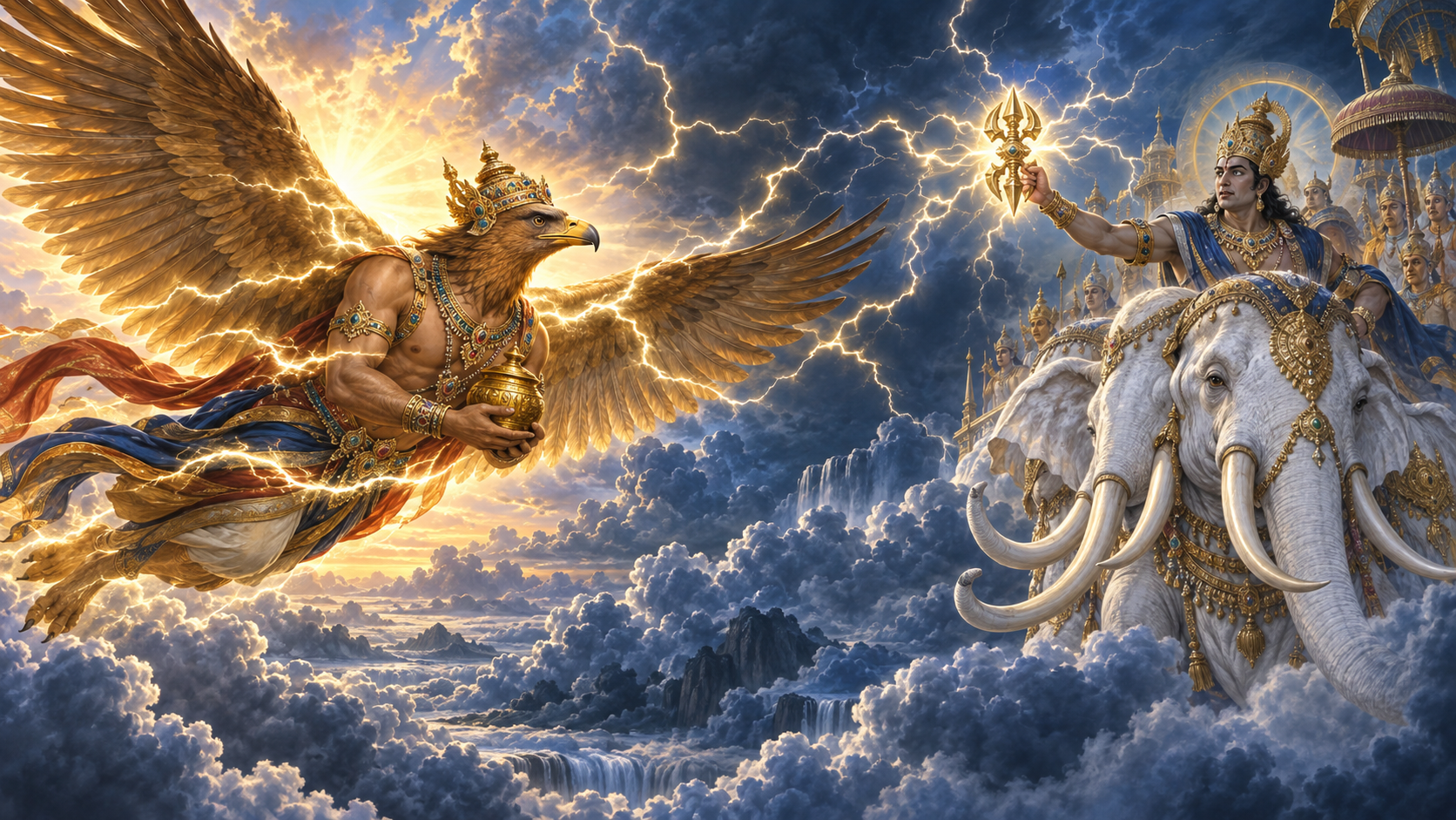 Garuda and Indra’s Vajra: Why Divine Power Bows to Dharma