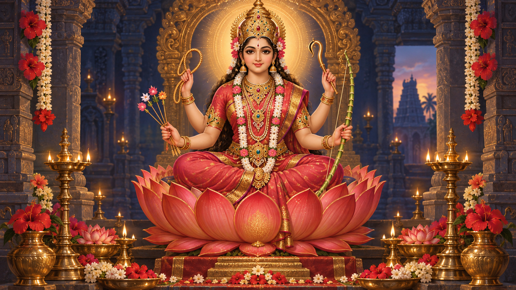 Lalita Tripura Sundari Worship: Mantra Meaning and Practice