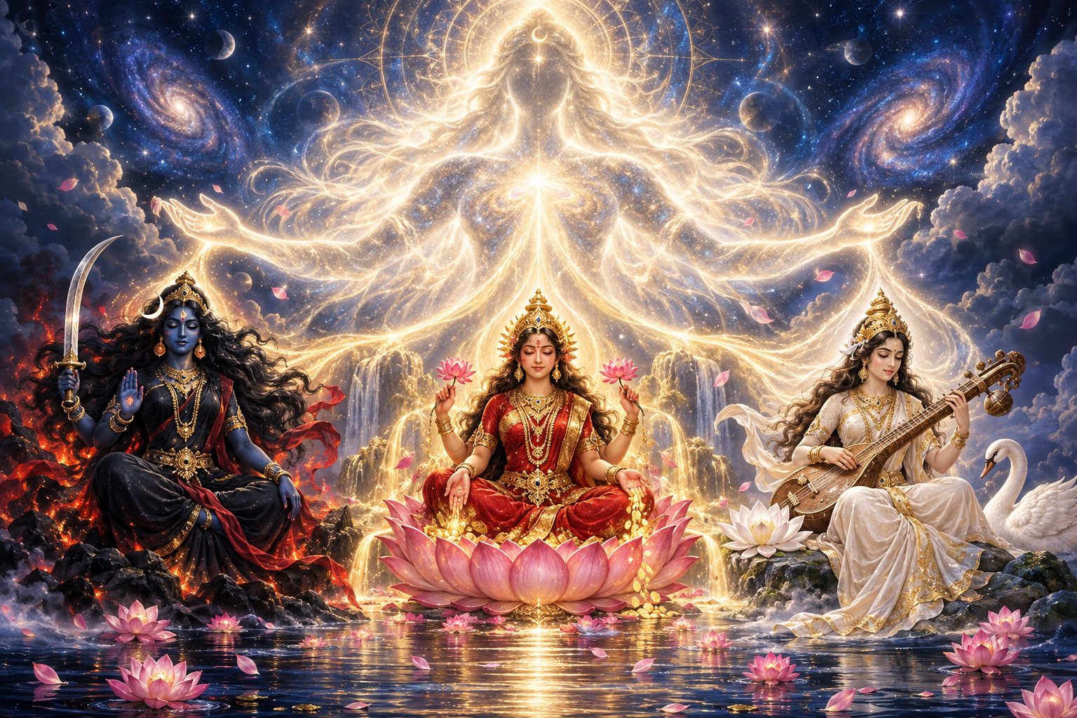 Adi Shakti and the Tridevi: One Power, Three Expressions
