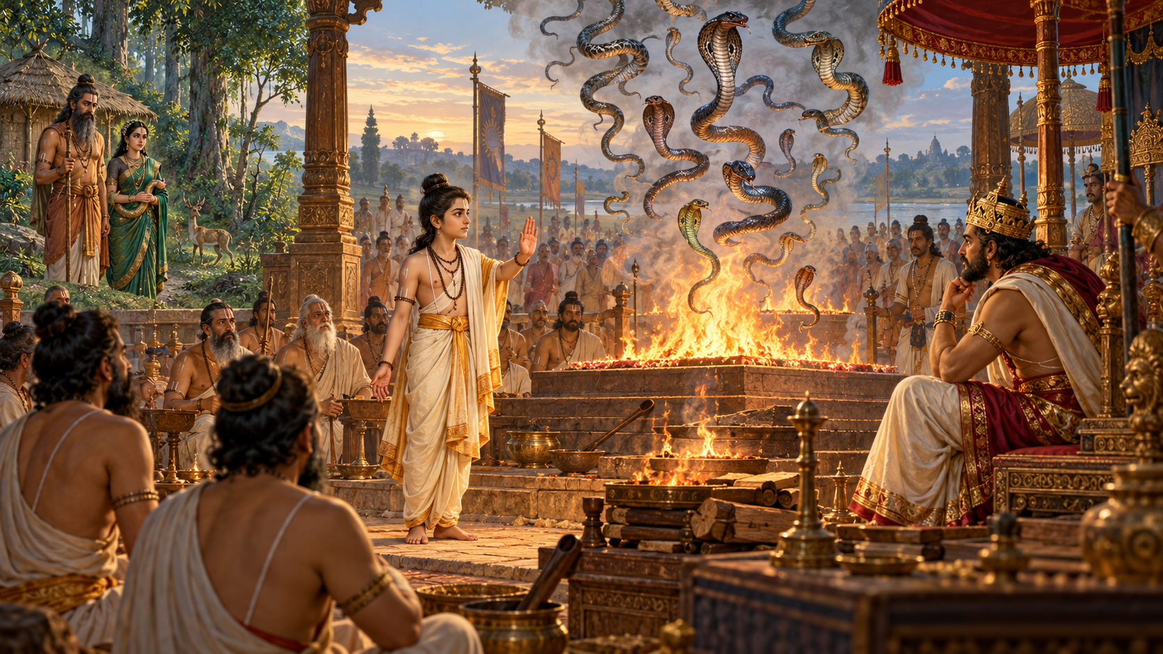 Jaratkaru and Astika: The Dharma of Ending the Snake Sacrifice