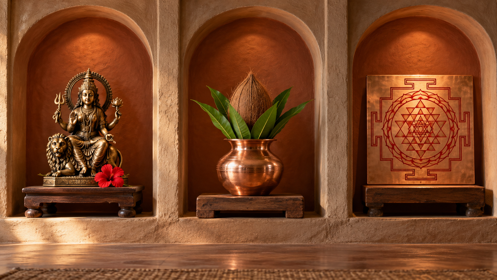 Shakti Worship Through Icons, Sacred Vessels, and Yantras