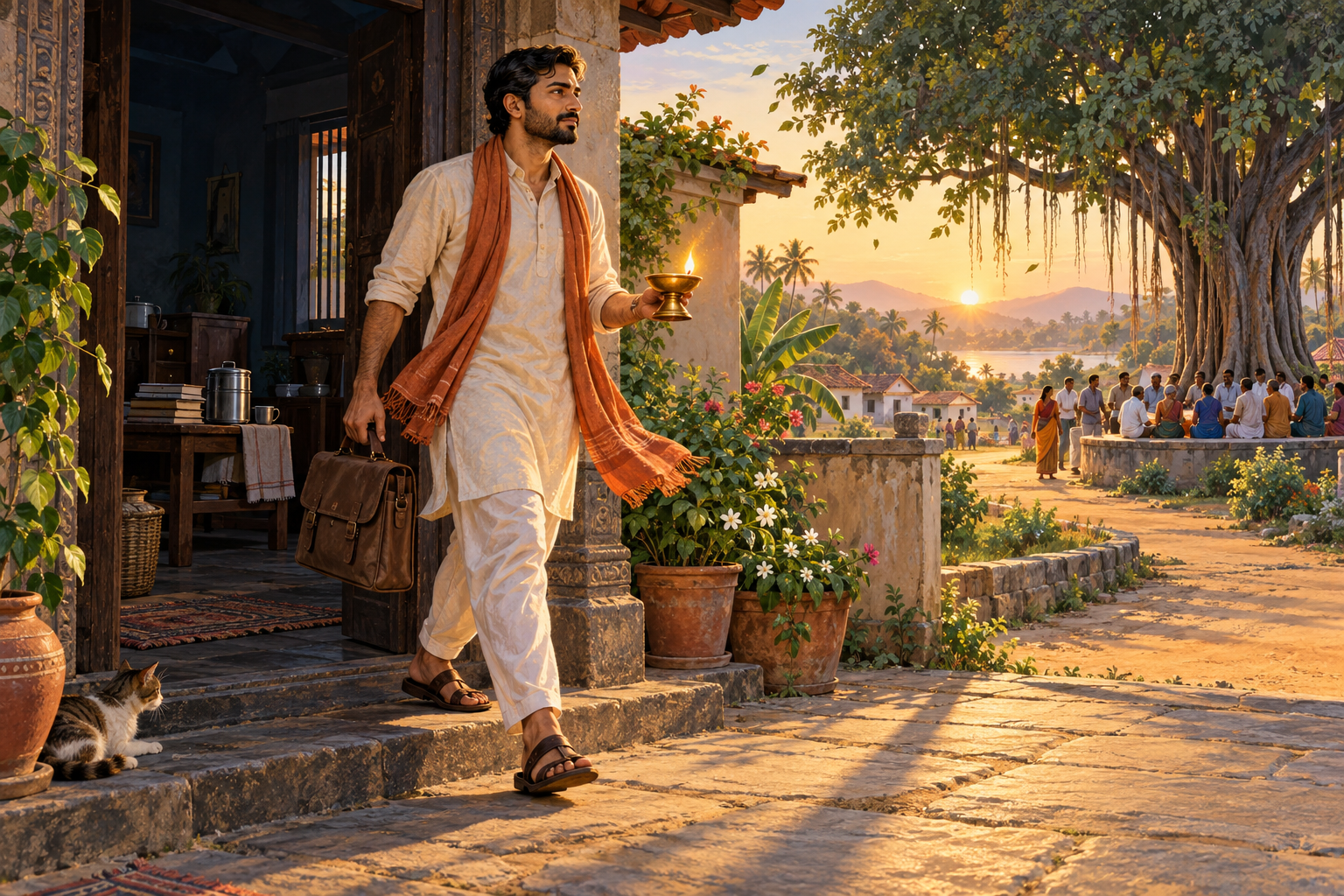 Spiritual Wealth and Courageous Action in Hindu Life